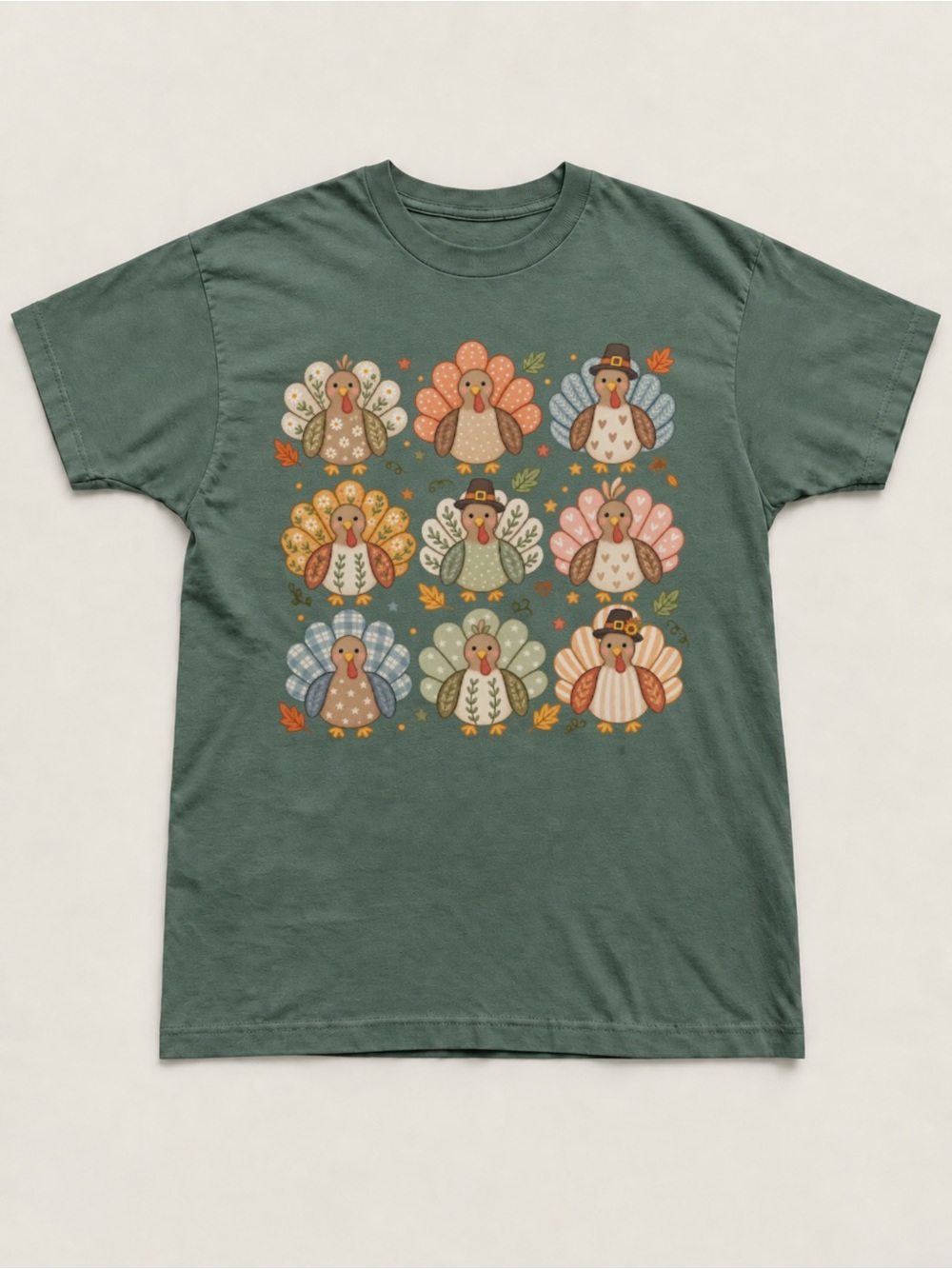Boho Turkey Thanksgiving Unisex T-shirt Fall Turkey Tee